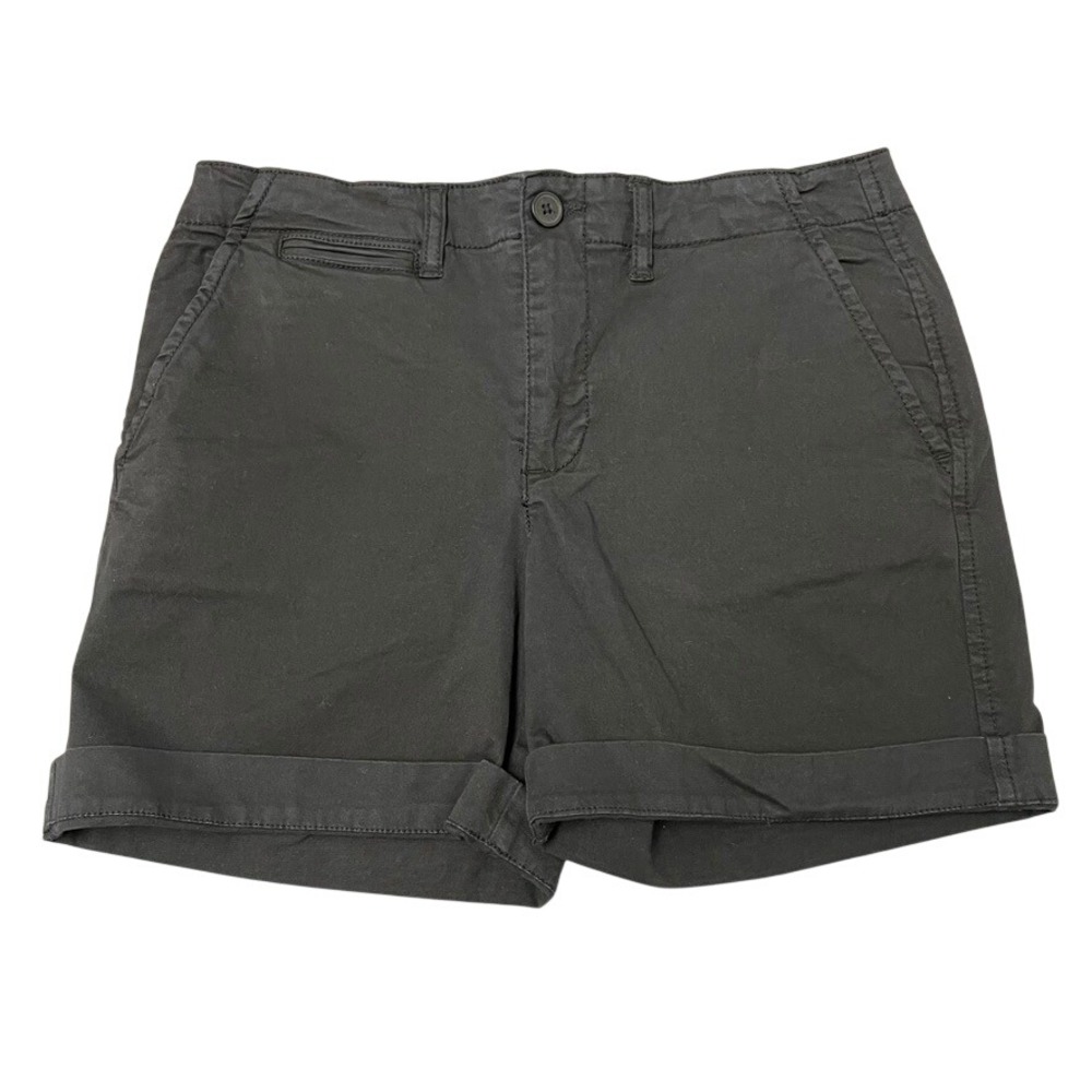 Sanctuary Standard Surplus Shorts Womens 25 Black Cuffed Stretch Preppy‎ Summer